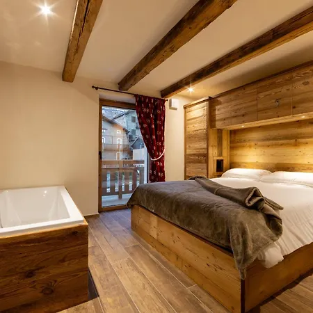 Les Reves Des Montagnards, Appartements De Charme Torgnon Exterior foto