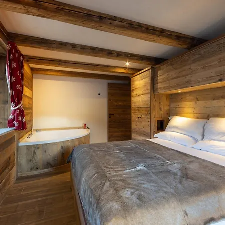 Les Reves Des Montagnards, Appartements De Charme Torgnon Exterior foto