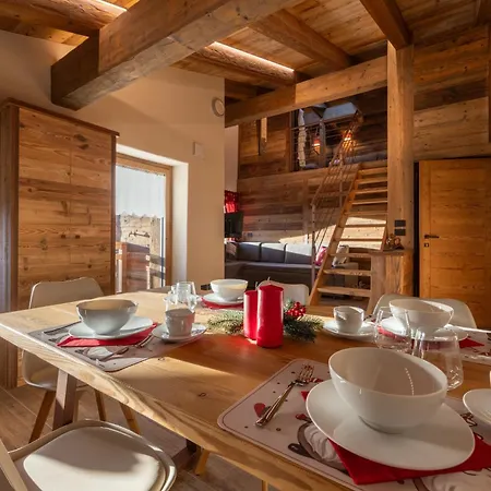 Les Reves Des Montagnards, Appartements De Charme Torgnon Exterior foto